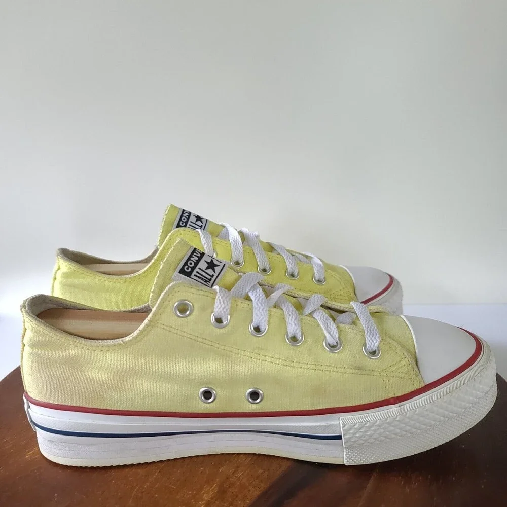 Converse Chuck Taylor All Star Eva Lift Platform Ox Yellow Womens junior Size 5